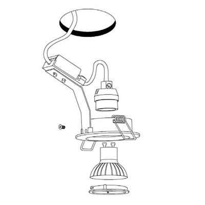 Eglo Inbouw spotTedo 8cm nikkel mat - 31688
