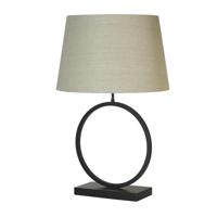 Searchlight TafellampElegant zwart met creme kap - EU93101NA - thumbnail