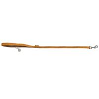 Beeztees Macleather hondenriem van leer, bruin, 120 x 2 cm - thumbnail