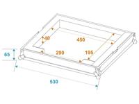 ROADINGER Flightcase DMX Move Bigfoot - thumbnail