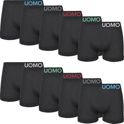 Uomo 10-Pack Heren Boxershorts - Naadloze multipack heren onderbroeken - Voordeelverpakking - Seamless ondergoed heren