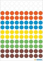 Etiket HERMA 1831 rond 8mm assorti 540stuks - thumbnail