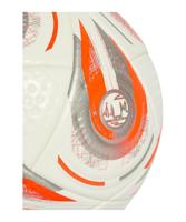 adidas Women&apos;s EURO25 Pro Final Voetbal Maat 5 Wit Zilver Oranje - thumbnail