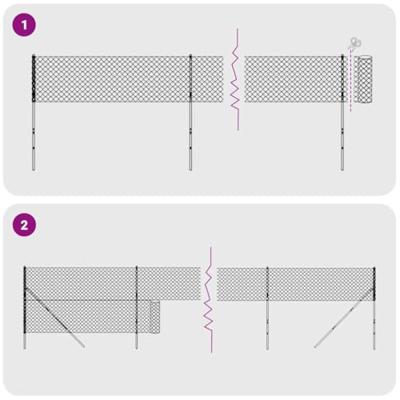 Draadgaashek 1,6x25 m gegalvaniseerd staal groen