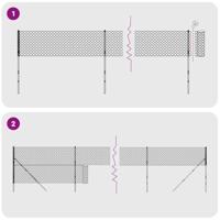 Draadgaashek 1,6x25 m gegalvaniseerd staal groen - thumbnail