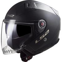 LS2 jethelm "of603 infinity ii solid" helmet infinity ii black matt gr. xl - thumbnail