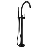 Vrijstaande Badkraan Brauer Black Met Handdouche Staafmodel Mat Zwart - thumbnail