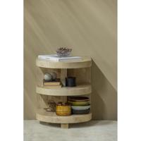 WOOOD Bijzettafel 'Darren' Mangohout, 36cm, kleur Naturel - thumbnail
