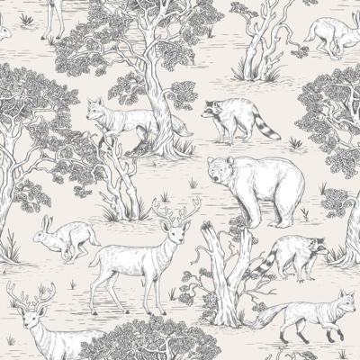 Noordwand Kids Walls Behang met bosdiertjes - 45809