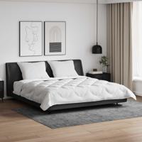 VidaXL Dekbed met kussen 3 pcs wit microfibre - thumbnail