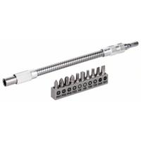 Bosch Accessoires 11-delige set flexibel metalen verlengstuk 200 mm, schroefbitset, PH1, PH2, PH3, PZ2, HEX4, HEX5, T20, T25, SL 0,6 x 4,5; 0,8 x 5,5 - thumbnail