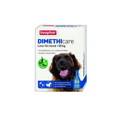 Beaphar Dimethicare Line-On (vanaf 30 kg) hond 2 x 6 pipetten Beaphar Dimethicare Line-On (vanaf 30 kg) hond 2 x 6 pipetten