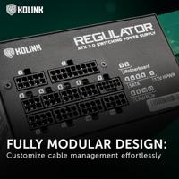 Kolink Regulator PC-netvoeding 1200 W ATX 80 Plus Gold - thumbnail