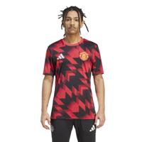 adidas Manchester United Pre-Match Trainingsshirt 2025-2026 Rood Zwart Wit - thumbnail