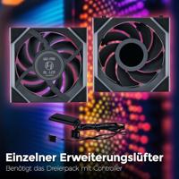 Lian Li UNI FAN SL Wireless LCD Reverse Blade 120mm 1-Pack Black - thumbnail