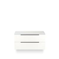 Seville Badmeubelset 100 cm - Wastafel Blad Wit Hoogglans Edge greep - thumbnail