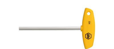 Wiha U33459 Stiftsleutel met dwarsgreep zeskant, inchuitvoering hoogglans vernikkeld 3.2 mm x 1/8" x 176 mm - 02804