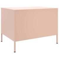 Salontafel 68x50x50,5 cm staal roze - thumbnail