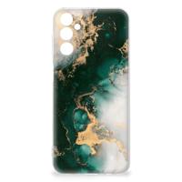 TPU Siliconen Hoesje voor Samsung Galaxy M14 Marmer Groen - thumbnail