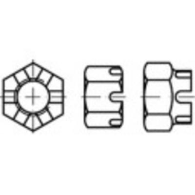 TOOLCRAFT TO-9978726 Kroonmoeren M40 DIN 935 Staal 10 stuk(s)