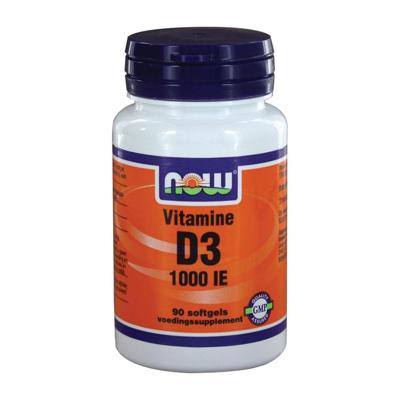 NOW Vitamine D3 1000IE Softgels 90st