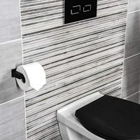 Cornat Toiletrolhouder Zwart - T364206 - thumbnail