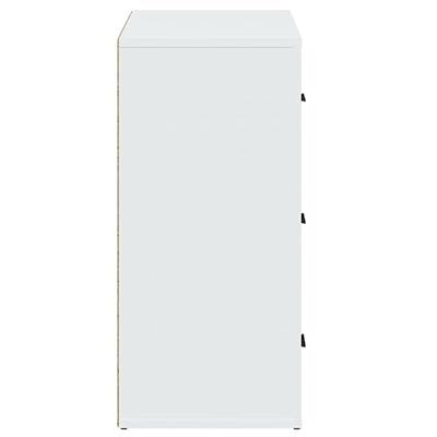 Dressoir 80x33x70 cm bewerkt hout wit