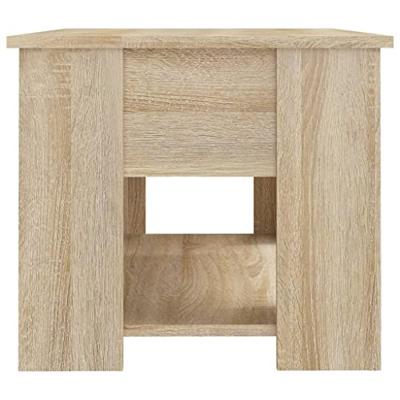 Salontafel 79x49x41 cm bewerkt hout sonoma eikenkleurig