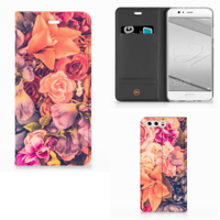 Huawei P10 Plus Smart Cover Bosje Bloemen - thumbnail