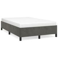 Bedframe zonder matras 120x190 cm fluweel donkergrijs - thumbnail