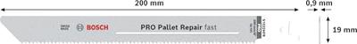 Bosch Accessories 2608659061 PRO pallet Repair Fast S1022HFR-blad, 0,9 x 19 x 200 mm 5 stuk(s)