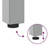 Werkbankset met lade 3 pcs Rood en Grijs Gepoedercoat staal - thumbnail