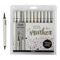 Creativ Company Tekenstiften pastel, 12st. - thumbnail