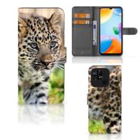 Xiaomi Redmi 10C | Telefoonhoesje | Met pasjeshouder | Baby Luipaard - thumbnail