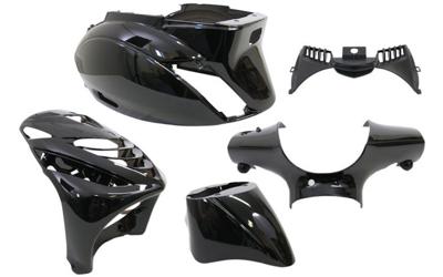 Edge Plaatset 5-delig voor piaggio zip-sp vanaf bouwjaar 2000 - zwart metallic