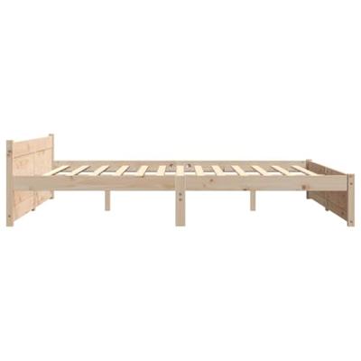 Bedframe zonder matras massief hout 200x200 cm