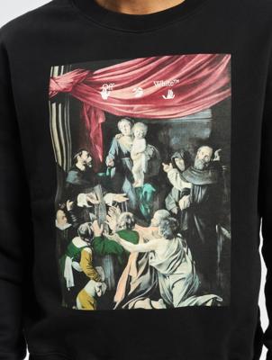 Off-White / trui Caravag Painting Slim in zwart