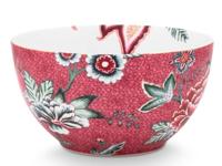 Pip Studio Flower Festival Kom Donkerroze 15 cm - thumbnail