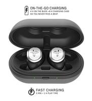 Jaybird Run Draadloze in-ear hoofdtelefoon, bluetooth, zweetbestendig en waterdicht, 12 uur batterijduur, sport-fit, smartphone/tablet/iOS/Android - Drift, zwart/wit - thumbnail
