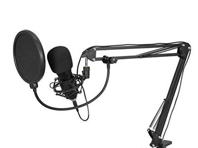 Omnitronic BMS-1C USB-microfoon Statief Zendmethode:Kabelgebonden Incl. shockmount, Incl. kabel, Incl. standaard USB Kabelgebonden