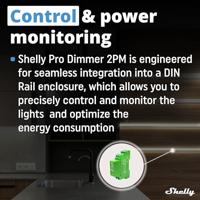 Shelly Shelly Pro Dimmer 2PM DIN-railrelais Bluetooth, WiFi - thumbnail