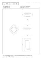 Lucide ANDREAS - Plafonnière - LED - 1x30W 2700K - Mat Goud / Messing - thumbnail