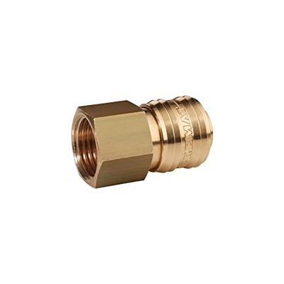 Promat/Tecwerk Snelkoppeling | DN 7,2, binnenschroefdraad messing blank | draad G 3,8inch 15,39mm - 4000351913