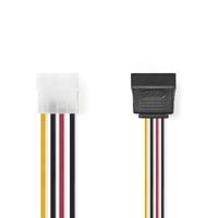 Nedis CCGP73520VA015 Interne Voedingskabel Molex Male - 2x Sata 15-pins Female 0,15 M Diverse - thumbnail