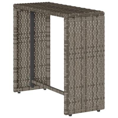 5-delige Tuinbankstel met kussens stapelbaar poly rattan grijs 5-delige Tuinbankstel met kussens stapelbaar poly rattan grijs