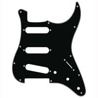 Fender slagplaat voor Stratocaster 3-laags zwart - thumbnail