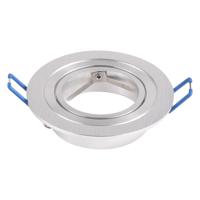 Chandler - LED Inbouwspot - Kantelbaar armatuur - Diameter 90mm - GU10 Fitting incl. lamphouder - Rond - IP20 voor binnen - RVS - thumbnail