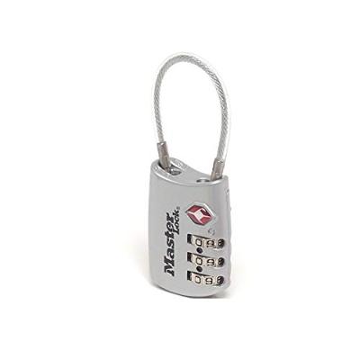 Masterlock 30mm - flexible braided steel cable with vinyl protective cover, 3mm d - 4688EURD - thumbnail