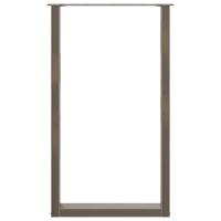 Bartafelpoten 2 st U-vormig 60x(100-101) cm staal naturel - thumbnail