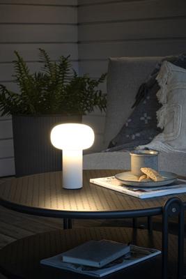 KonstSmide Oplaadbare tafellampAntibes wit - 7826-252